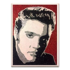 Elvis Presley The King Art Icons Glitter